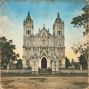 Собор Тайбинь в начале XX века (Вьетнам) / Taipei Cathedral at the beginning of the 20th century (Vietnam)
